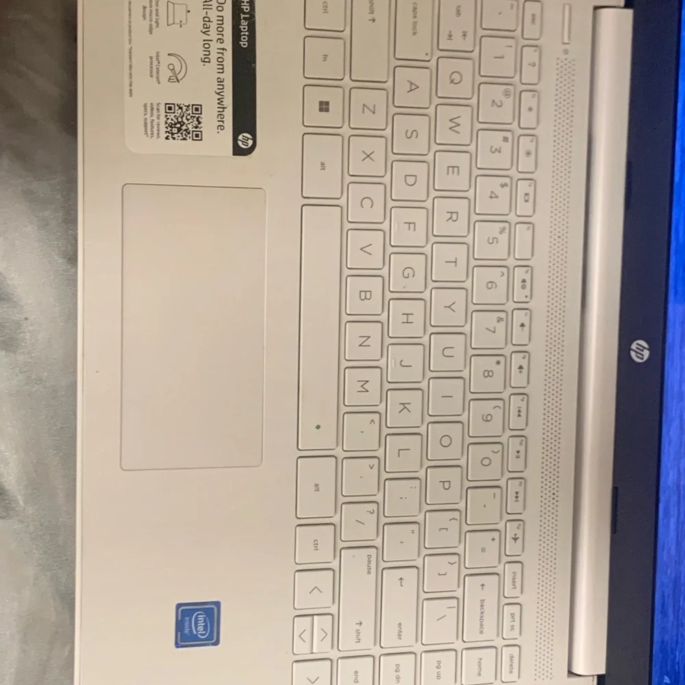 White HP Laptop